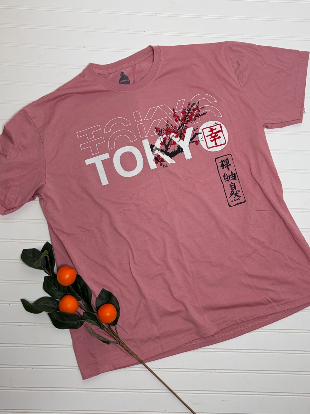 Launder TOKYO Cherry Blossom Graphic Tee Shirt